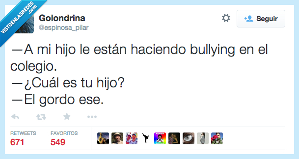 hijo,bullting,cole,colegio,clase,gordo,padre,madre,niño