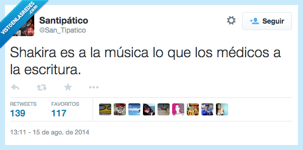 Shakira,Musica,medico,escritura,no se entiende nada