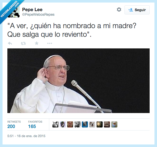 Papa,Francisco,nombre,reviento,pelea,valiente