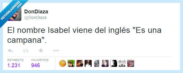 nombre,Isabel,Is a bell,es una campana,campana