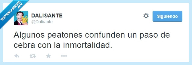 twitter,cebra,paso,peatones,inmortalidad,dalirante