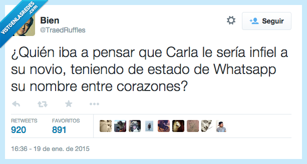 corazon,whatsapp,estado,cuernos,novio,infiel,carla,pensar,quien