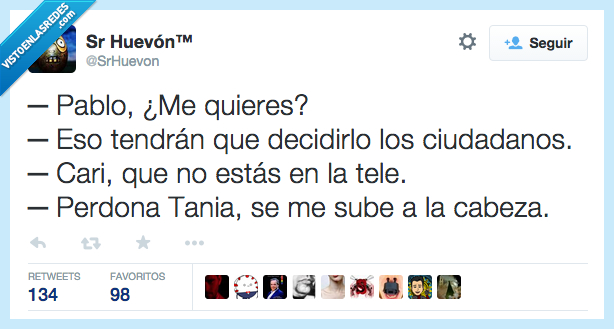 ciudadanos,decidir,amor,novia,Tania,Podemos,Pablo Iglesias,querer,quieres,pablo,votar