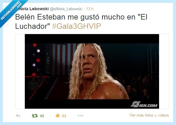 Mickey Rourke,El Luchador,Belen Esteban,parecidos,GHVIP