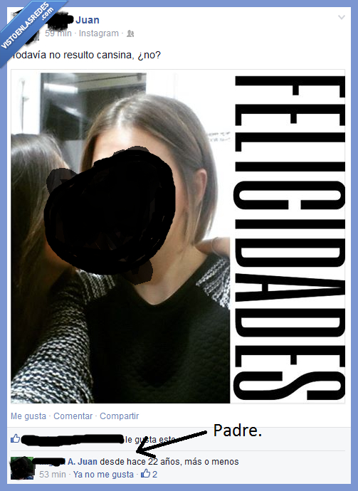 Padre,Troll,Cansina,solo 22 años,Facebook,Zasca