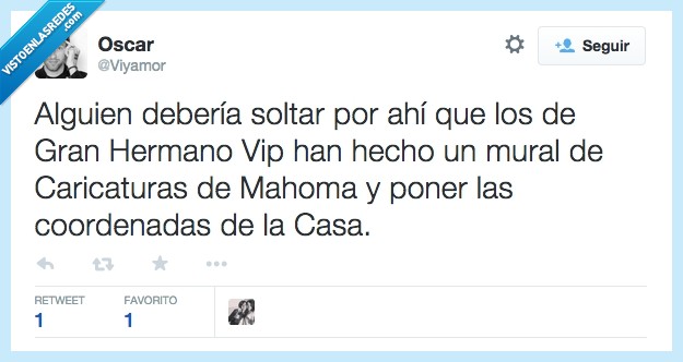 Gran hermano vip,mahoma,GHVIP,caricatura