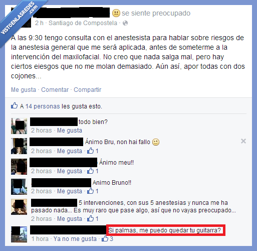 amigos,operacion,anestesia,anestesista,quedar,guitarra,mejores