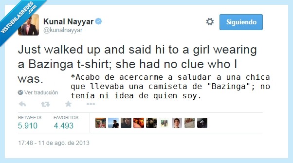 dios le da pan a quien no tiene dientes,y yo no lo veré en la vida,bazinga,Sheldon,TBBT,modas,Kunal Nayyar,Rajesh
