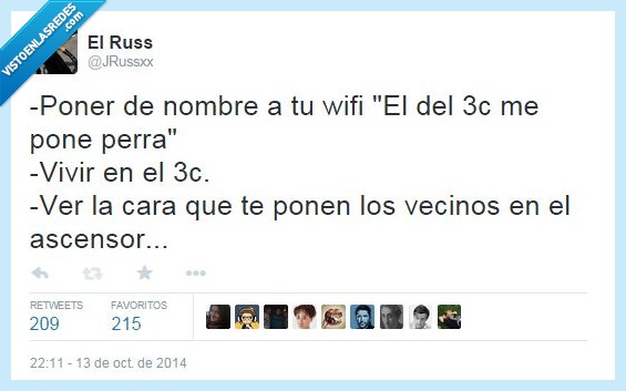 nombre,wifi,pone,perra,vecinos,tercero,piso,ligar,vacilar,ascensor