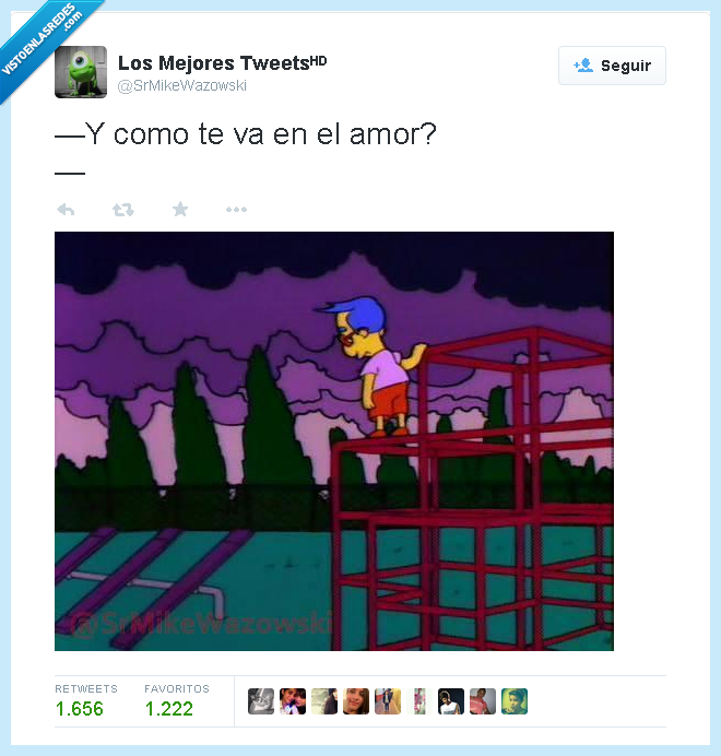 milhouse,enamorado,triste,parque,Amor