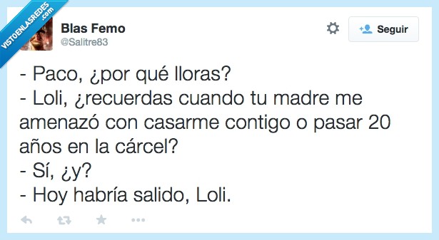 matrimonio,cárcel,madre,amenaza,loli,padre,pasar,20,veinte,años