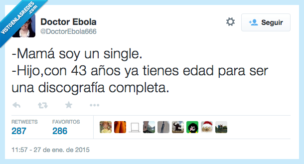 mama,hijo,madre,single,sencillo,soltero,discografia,43,años,mayor