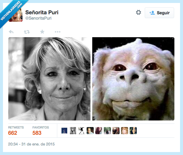 Esperanza Aguirre,Fujur,Fuyur,La Historia interminable,cara,dragon,parecido,razonable