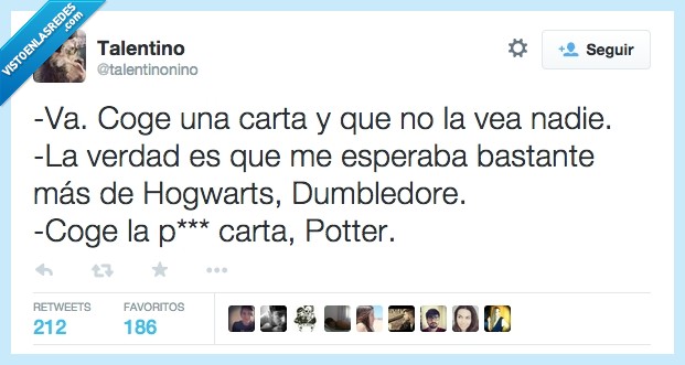 coge,carta,Harry Potter,Dumbledore,magia,Hogwarts