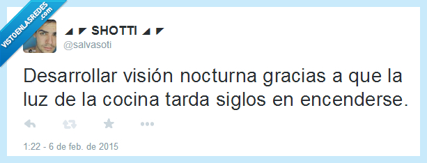 tarda,cocina,encender,visión nocturna,florescente,tardar,luz