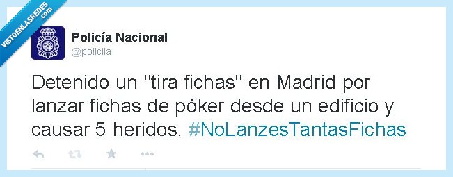 tirar,ficha,madrid,policia,burla,edificio,causar,herido,poker,terraza,parodia