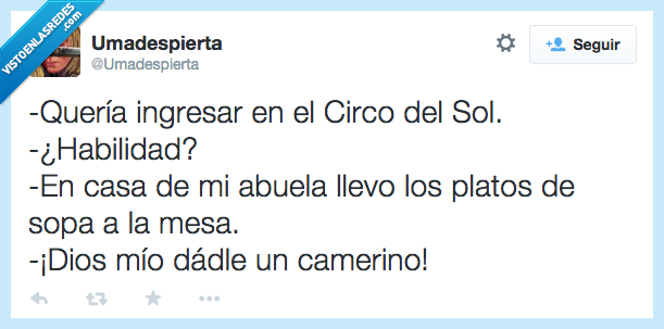 ingresar,circo,sol,habilidad,llevar,sopa,mesa,derramar,gastar,gota,agua,camerino,artista