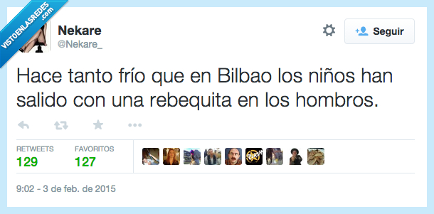 tanto,frio,niño,Bilbao,salido,salir,rebequita,sobre,hombros,helada,hielo