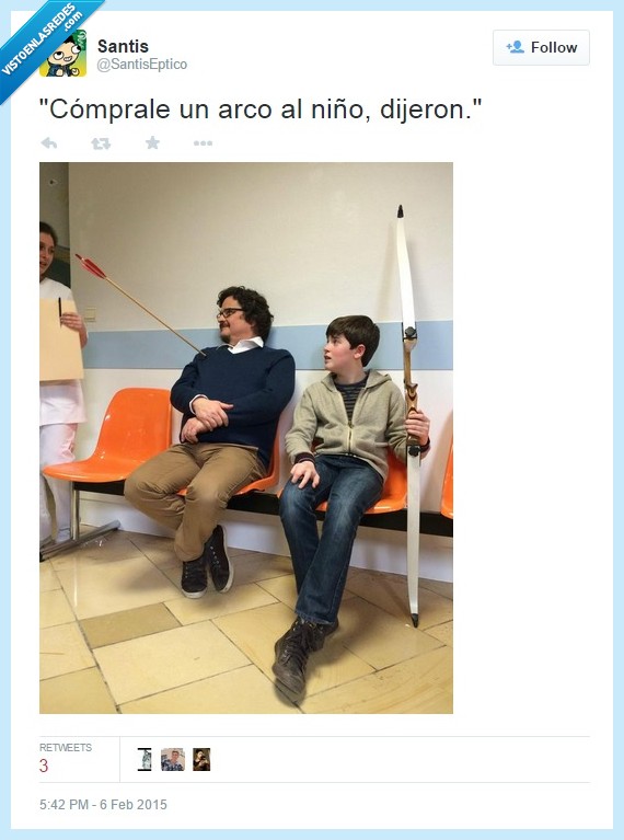 flechazo,flecha,hombro,padre,SantisEptico,arco