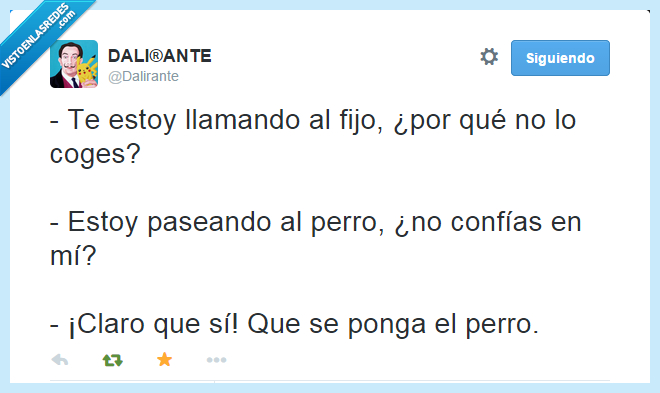 dalirante,twitter,perro,novia,llamada,celosa,pasear