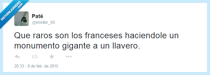 adorno,souvenir,recuerdo,gigante,monumento,franceses,raro,Llavero,Torre Eiffel,Francia