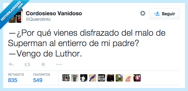 disfrazado,malo,superman,luto,luthor,lex,entierro,cementerio,padre,disfraz