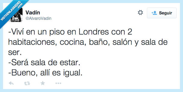 vivir,piso,londres,habitacion,sala,estar,igual,ser,mismo,to be,verbo,inglés