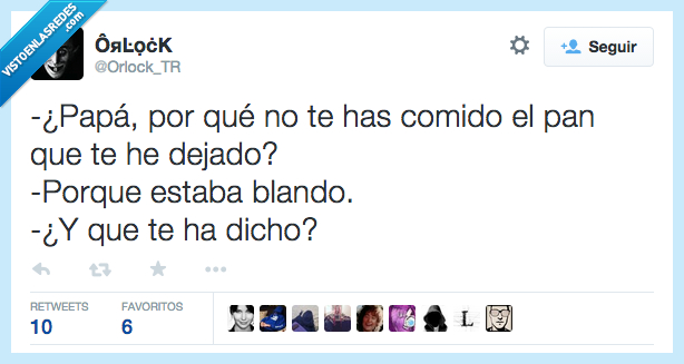 papá,comido,pan,estaba hablando,estaba,blando,dicho,decir