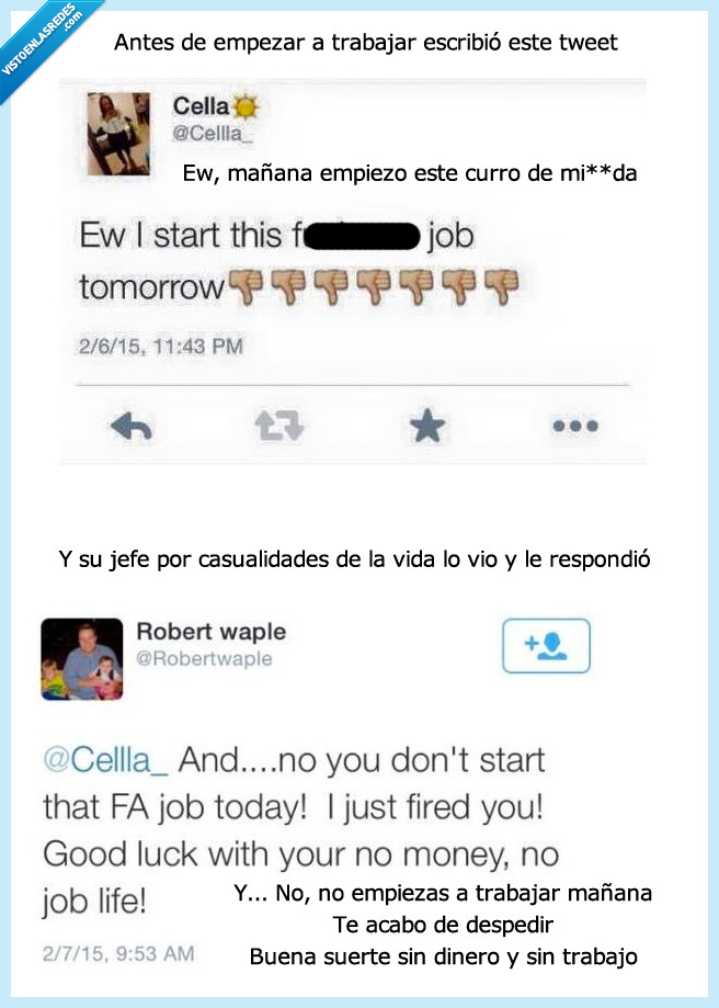 tweet,trabajo,jefe,encontrar,despedir,despedida,trabajar