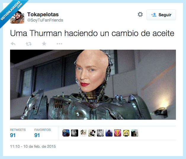Uma Thurman,operacion,cirugía,cara,nueva,terminator,robot