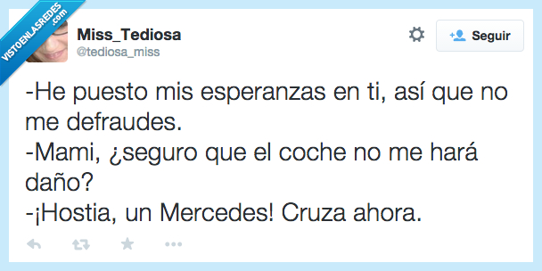 puesto,poner,esperanzas,defraudes,defraudar,coche,daño,mercedes,cruza,cruzar,dinero,seguro