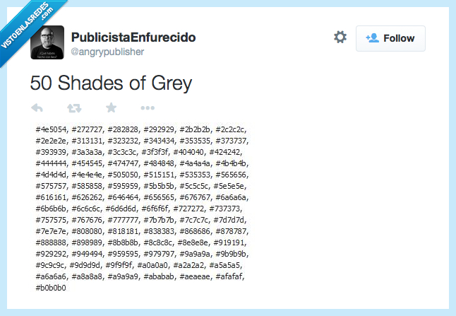 sombras de grey,gris,código,colores,publicista,diseño