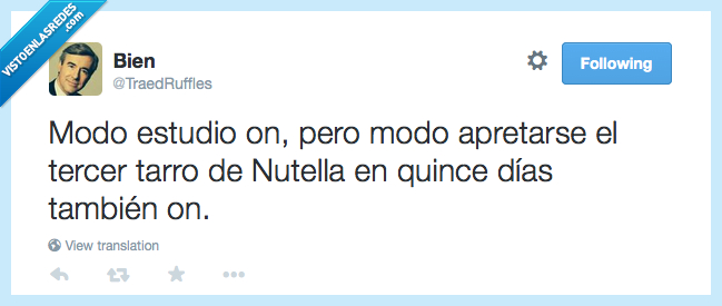 nutella,tarro,chocolate,estudiar,examenes