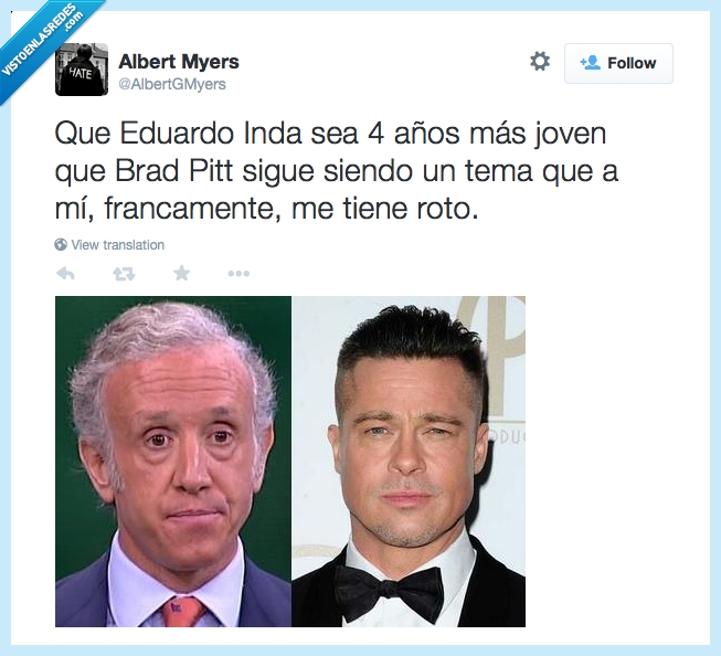 edad,brad pitt,eduardo inda,wtf,joven