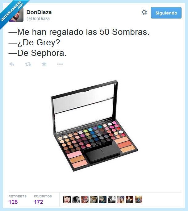 50,cincuenta,sombras,Grey,sephora,color,ojos,maquillaje,caja,estuche,kit