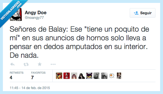 anuncio,Balay,tiene,tener,horno,dedos,empleado,accidente