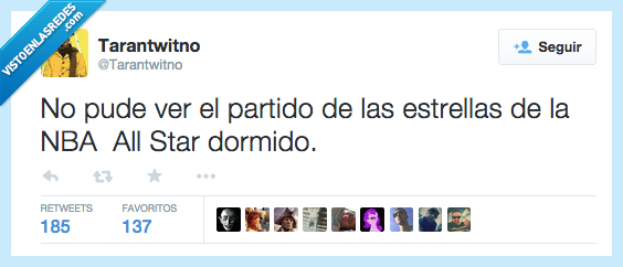 poder,pude,ver,NBA,partido,all stars,estrellas,dormir,dormido