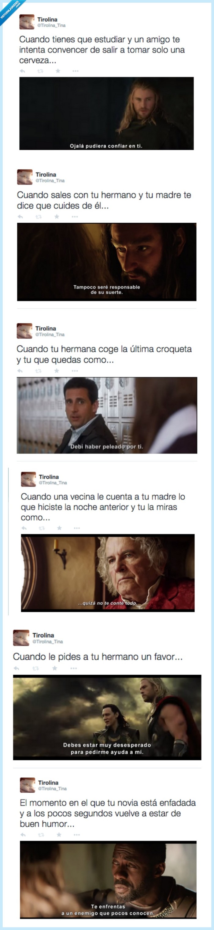 Thor,Loki,hermano,croqueta,crazy,stupid,love,hobbit,ayuda