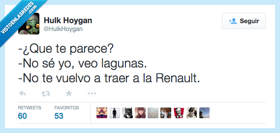 parecer,parece,saber,sé,ver,veo,lagunas,volver,vuelvo,traer,Renault,coches,chiste