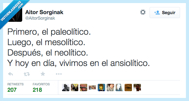 paleolitico,mesolitico,neolitico,ansiolitico