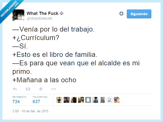 currículum,trabajo,libro,familia,primo,alcalde,mañana,ocho,contratar