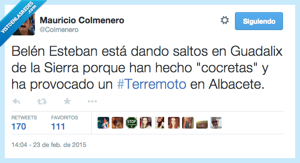 motivo,terremoto,Albacete,cocretas,croquetas,Belén Esteban,Gran hermano,saltos,GHVIP,Sierra,Guadalix,gorda,Godzilla