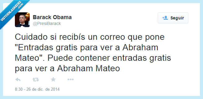 Abraham Mateo,entradas,gratis,correo,virus