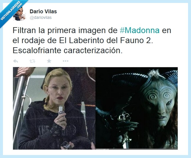 fauno,Madonna,Uma Thurman,botox,engendro,El Laberinto del Fauno,maquillaje,cara
