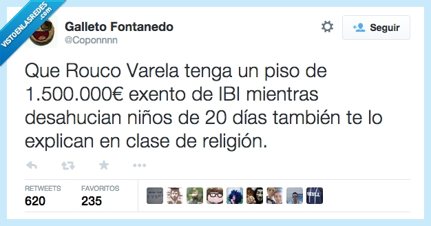 Rouco Varela,piso,exento,IBI,impuestos,casa,desahucian,desahuciar,desahucio,dias,religion,dinero,voto de pobreza