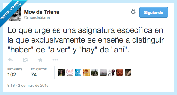 urge,urgir,urgente,asignatura,especifica,distinguir,haber,a ver,hay,ahí,ortografia,escribir,aprender