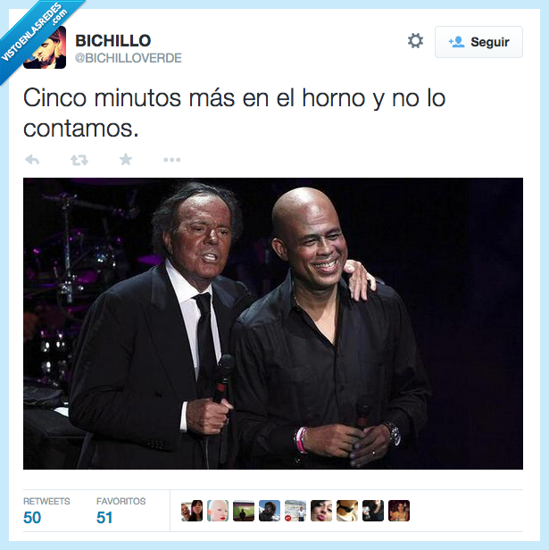 cinco,minutos,mas,horno,quemado,quemar,Julio Iglesias,uva,rayos,moreno,marron,tostado,negro