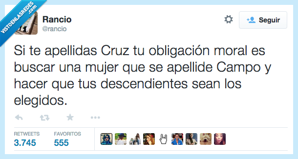 apellido,apellidas,apellidar,cruz,campo,novia,descendiente,sean,ser,elegidos