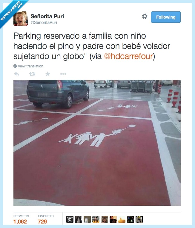 parking,raro,familia,globo,niño,niña,volar,pino,plaza,aparcamiento