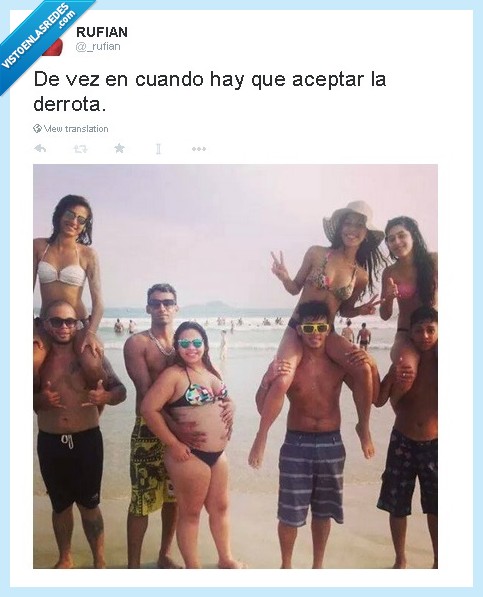 derrota,playa,humor,novia,peso,pesar,pesada,encima,hombros,cuestas,coscoletas,tripita...